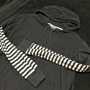 Killstar Striped Sleeve Sweater, Small